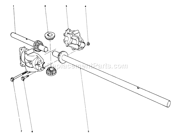 Toro 56044 (1000001-1999999)(1981) Lawn Tractor Differential Assembly No. 39-6770 Diagram