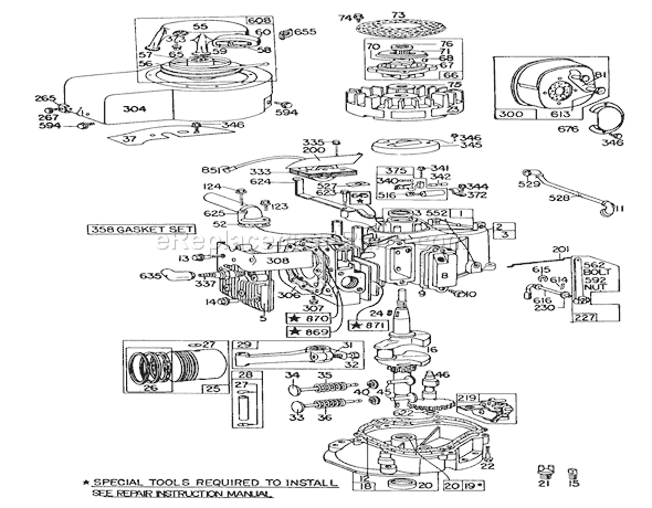 Toro 56080 (1000001-1999999)(1981) Lawn Tractor Page F Diagram
