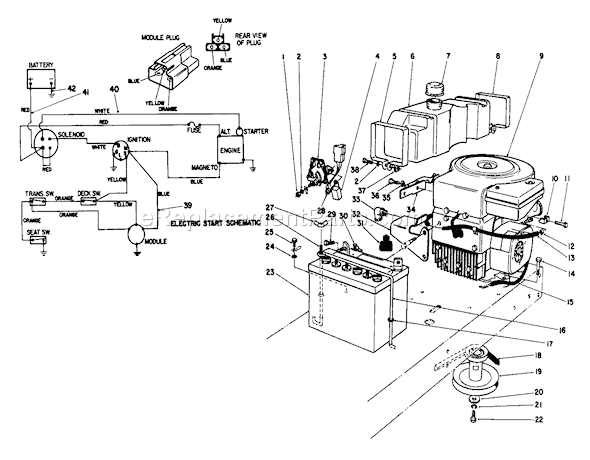 Toro 56145 (6000001-6999999)(1986) Lawn Tractor Page E Diagram
