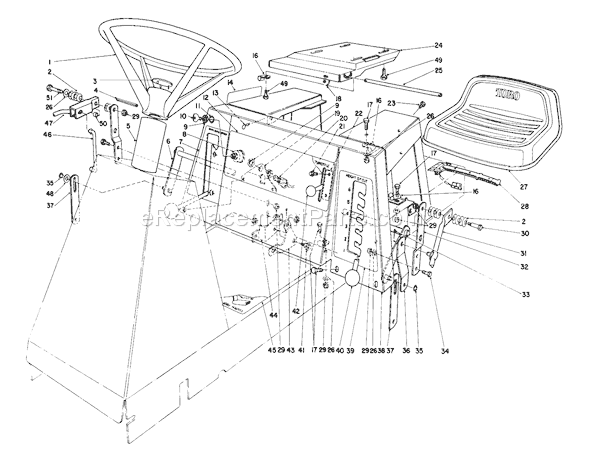 Toro 56145 (7000001-7999999)(1987) Lawn Tractor Page R Diagram
