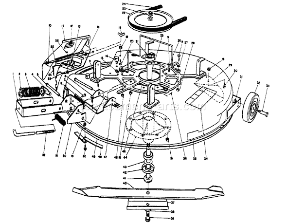Toro 56195 (2000001-2999999)(1992) Lawn Tractor Mower Assembly-Recycler Diagram
