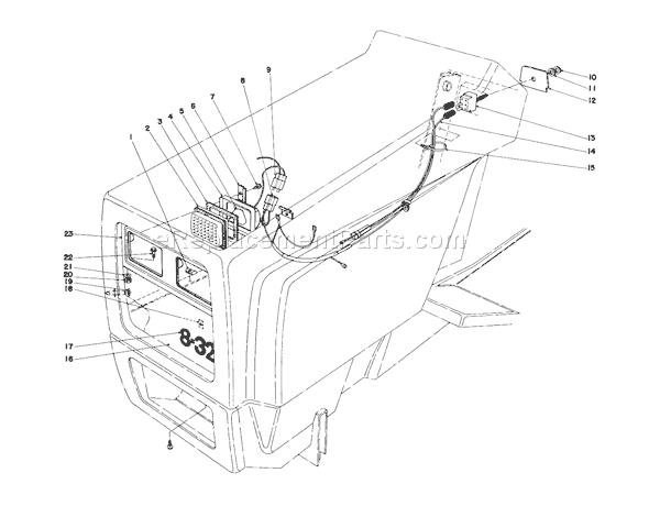 Toro 57300 (9000001-9999999)(1979) Lawn Tractor Headlight Kit No. 38-5760 Diagram