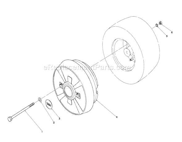 Toro 57360 (5000001-5999999)(1985) Lawn Tractor Wheel Weight Kit Model No. 59159 (optional) Diagram
