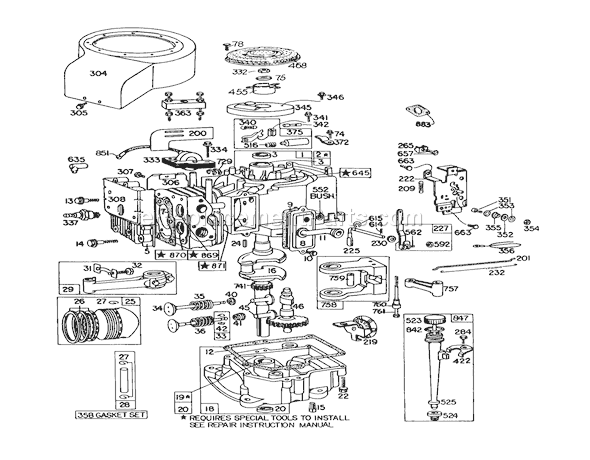 Toro 57360 (9000001-9999999)(1979) Lawn Tractor Page M Diagram