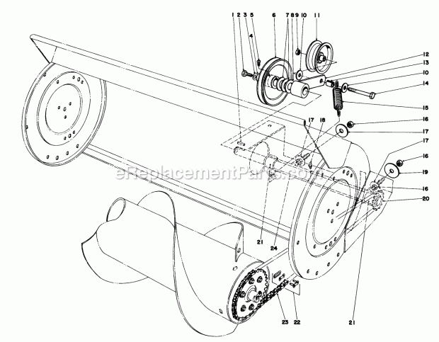 Toro 57385 (0000001-0999999) (1980) 11 Hp Front Engine Rider Page E Diagram