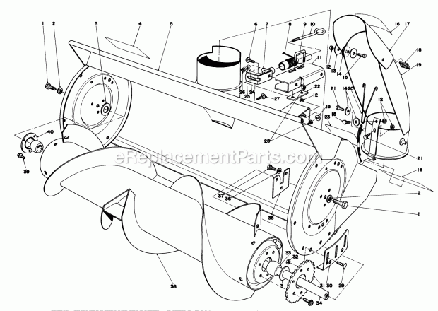 Toro 57385 (1000001-1999999) (1981) 11 Hp Front Engine Rider Page E Diagram