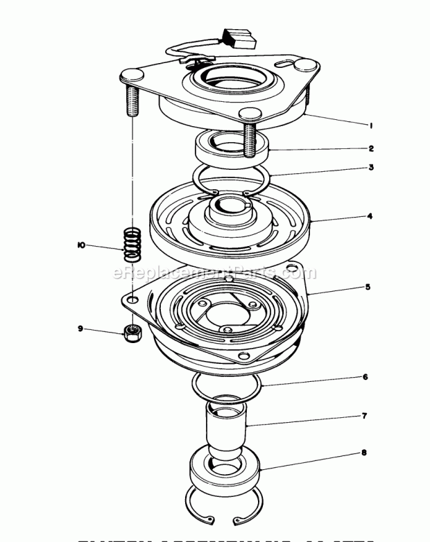 Toro 57430 (8000001-8999999) (1988) 12-44 Pro Lawn Tractor Clutch Assembly No. 44-0770 Diagram
