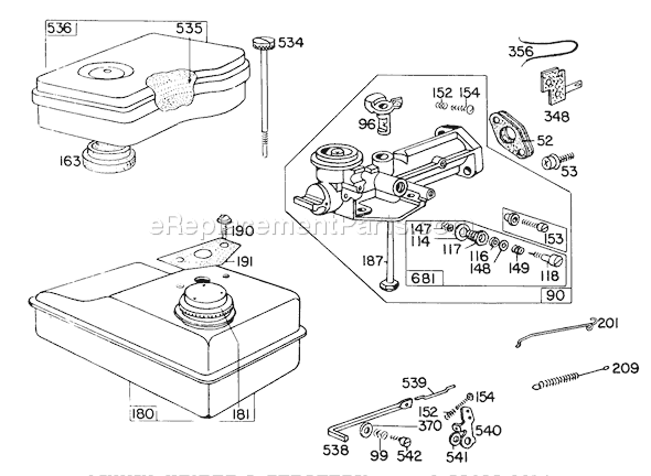 Toro 58307 (8000001-8999999)(1978) Tiller Page J Diagram