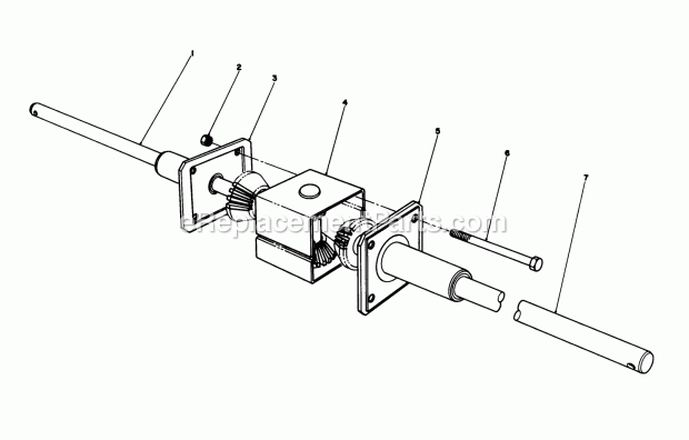 Toro 59111 (8000001-8999999) (1988) Easy Empty Grass Catcher Differential Assembly Diagram