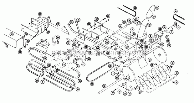 Toro 6-1111 (1968) 42-in. Dozer Blade Snow Thrower St-3072 & St-302 Diagram