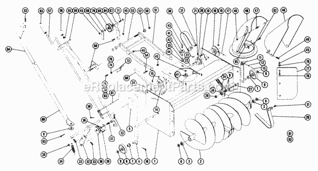 Toro 6-3211 (1968) 32-in. Snowthrower Parts List for Snow Thrower Model 6-2211 (Formerly St-326) Diagram
