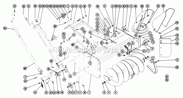 Toro 6-4111 (1968) 42-in. Dozer Blade Parts List for Snow Thrower Model 6-2211 (Formerly St-326) Diagram