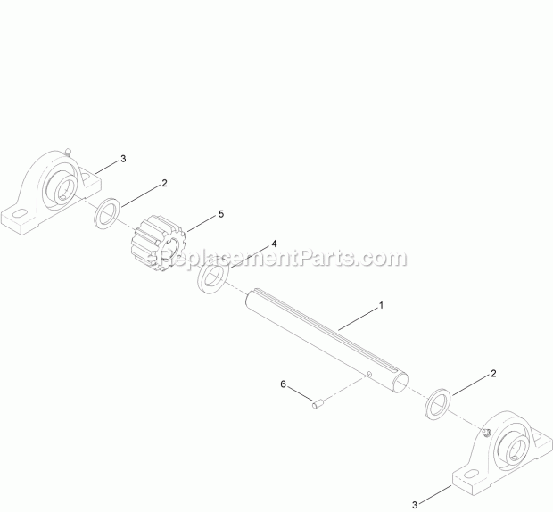 Toro 60213 (315000001-315999999) Mmx-655h-s Mortar Mixer, 2015 Pinion Assembly No. 131-5704 Diagram