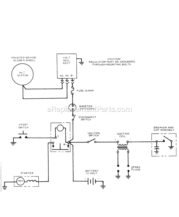 Toro 61-20KS02 (1976) D-200 Automatic Tractor Page AF Diagram