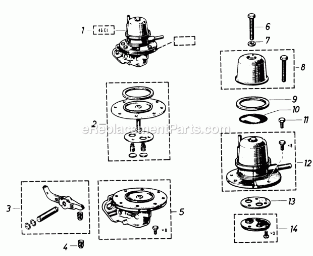 Toro 61-20RG01 (1977) D-250 10-speed Tractor Page AB Diagram