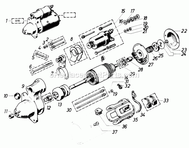 Toro 61-20RG01 (1977) D-250 10-speed Tractor Page AY Diagram