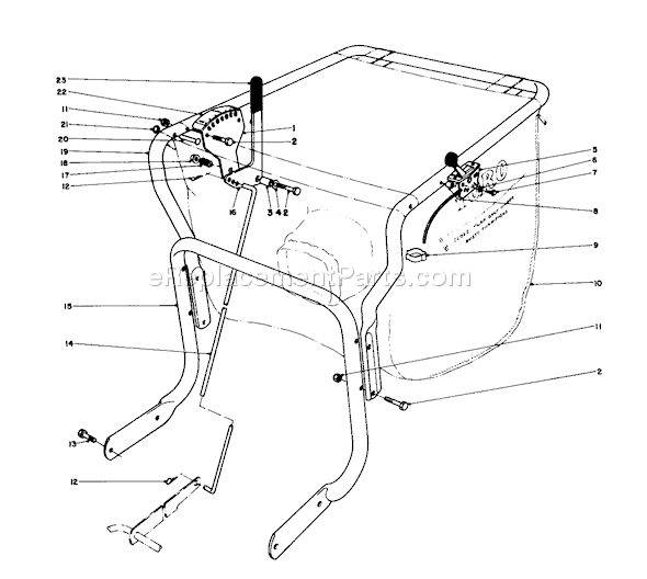 Toro 62923 (5000001-5999999)(1985) Blower-Vacuum Page C Diagram