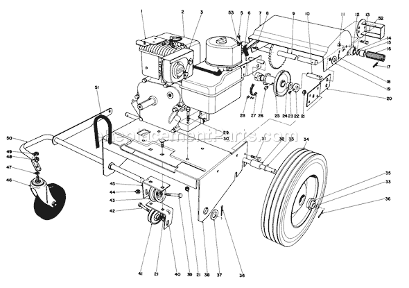 Toro 62923 (7000001-7999999)(1987) Blower-Vacuum Page E Diagram