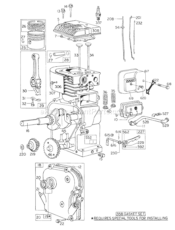 Toro 62923 (9000001-9999999)(1979) Blower-Vacuum Page F Diagram