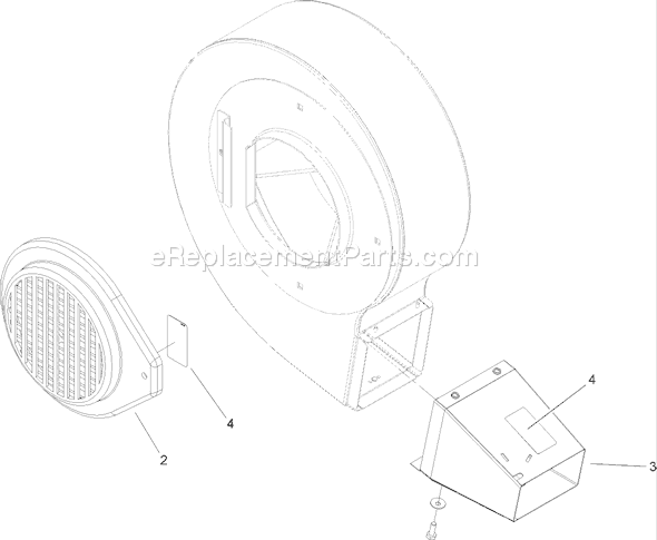 Toro 62925 (250000001-250999999)(2005) Blower-Vacuum Blower Assembly Diagram