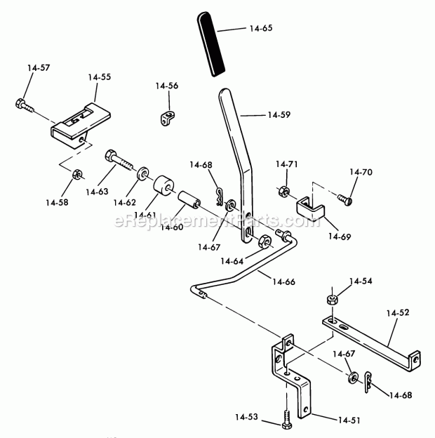 Toro 65-36XS03 (1976) 36-in. Side Discharge Mower 14.050 Pto Clutch (Fig. 14a) Diagram
