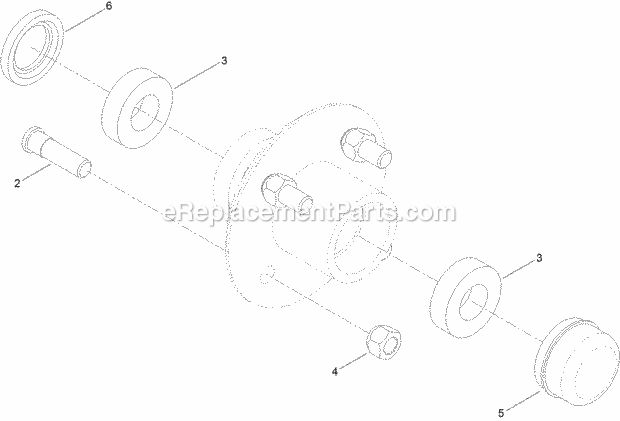 Toro 68009C (314000001-314999999) Cm-958h-p Concrete Mixer, 2014 Hub Assembly No. 125-8171 Diagram