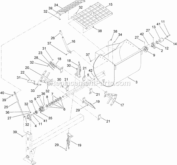 Toro 68024 (313000001-313999999) Mm-12511h-s Mortar Mixer, 2013 Drum Assembly Diagram