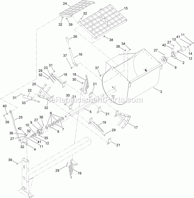 Toro 68024 (316000001-316999999) Mm-12511h-s Mortar Mixer, 2016 Drum Assembly Diagram
