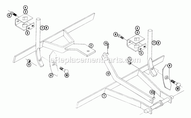 Toro 7-1711 (1968) Cultivator Parts List Ac-675 Diagram