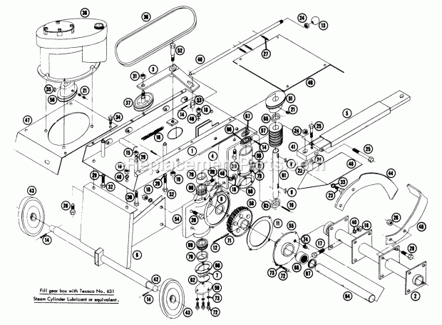 Toro 7-1711 (1968) Cultivator Tiller Model Wt-241 Diagram