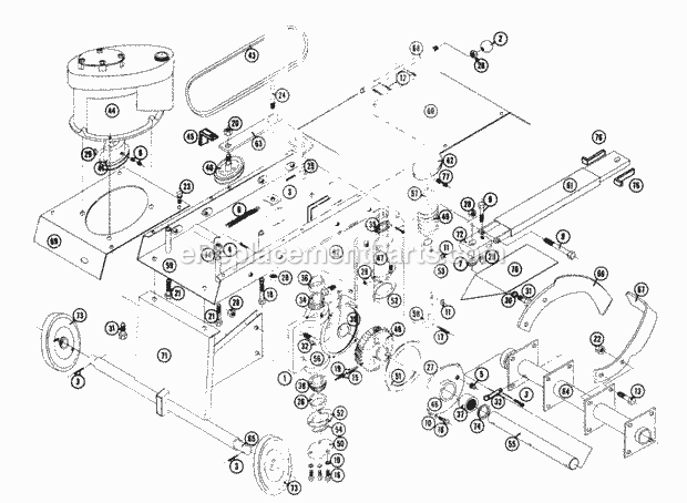 Toro 7-1711 (1968) Cultivator Tiller Wt-242 Diagram