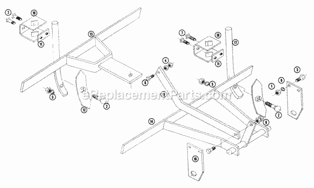 Toro 7-1711 (1968) Cultivator Cultivator Model 7-1711 (Formerly Ac-7) Parts List Diagram