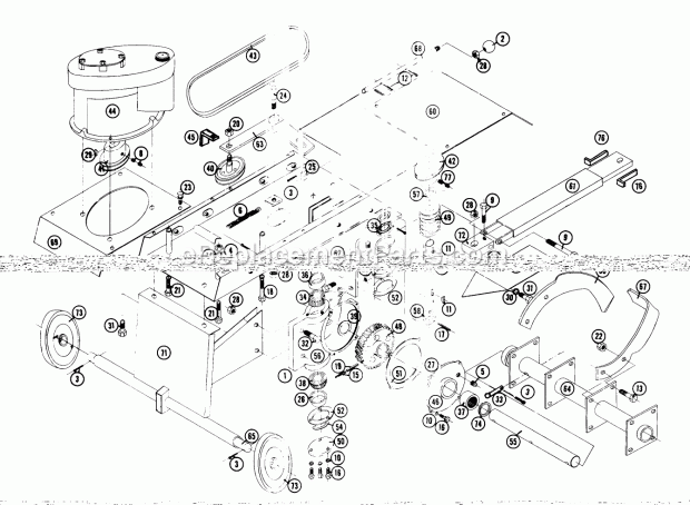 Toro 7-1721 (1968) Cultivator Tiller Wt-242 Diagram