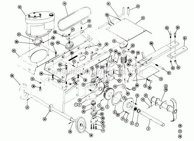 Toro 7-1721 (1968) Cultivator Tilllerwt-244 Diagram