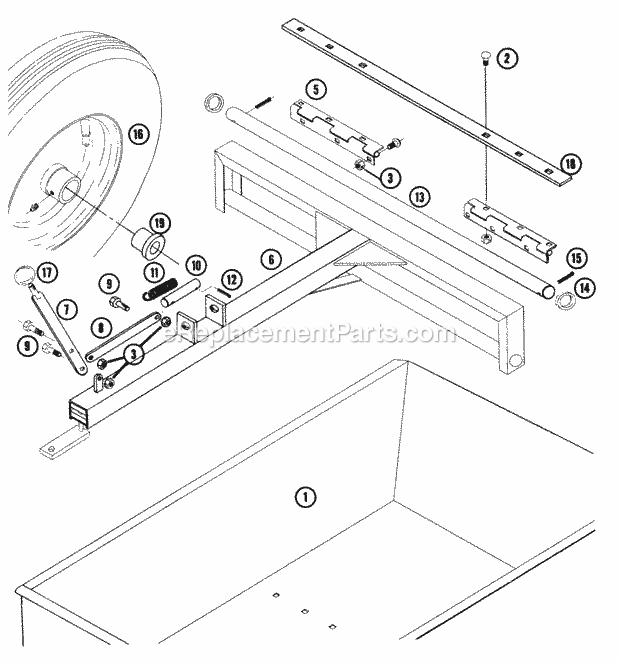 Toro 7-1721 (1968) Cultivator Page I Diagram