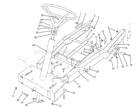 Toro 70040 (59000001-59999999)(1995) Lawn Tractor Page G Diagram