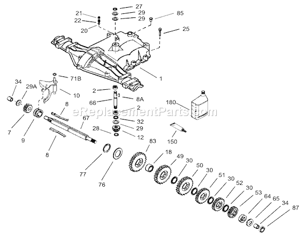 Toro 70125 (230000001-230999999)(2003) Lawn Tractor Cover Assembly Peerless No. Mst205-542d Diagram