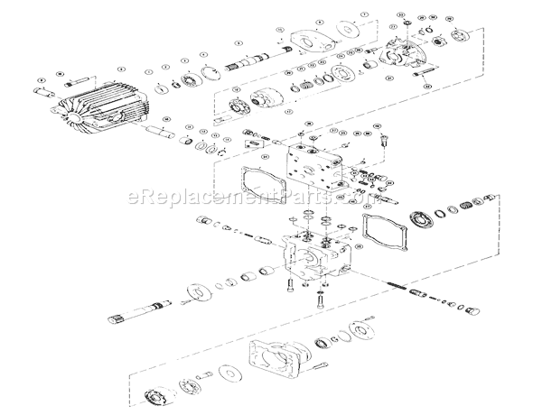 Toro 71-20KS01 (1977) Lawn Tractor Hydrostatic Transmission Diagram
