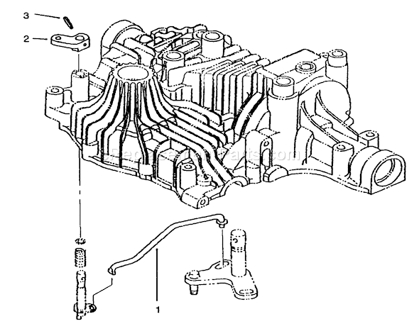 Toro 72043 (4900001-4999999)(1994) Lawn Tractor Bypass Return Diagram