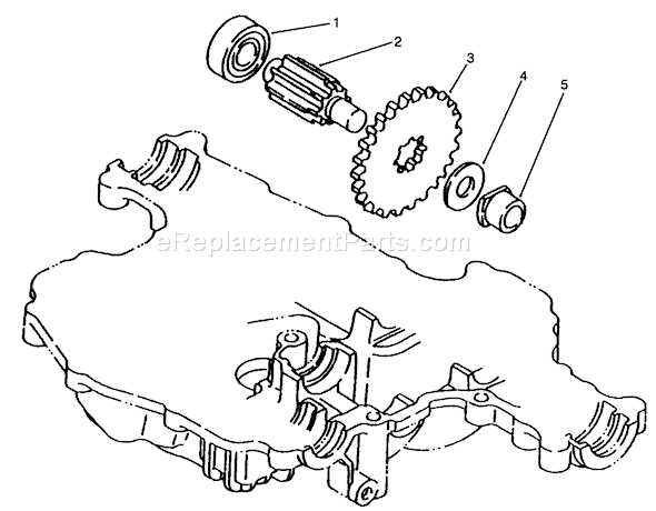 Toro 72043 (5901476-5999999)(1995) Lawn Tractor Final Pinion Diagram
