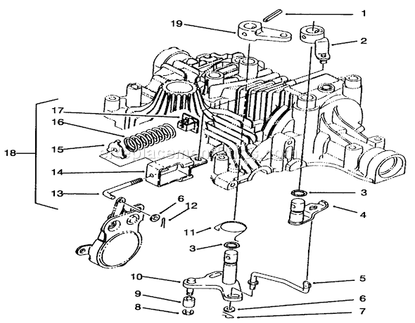 Toro 72046 (6900001-6999999)(1996) Lawn Tractor Brake Interlock Diagram