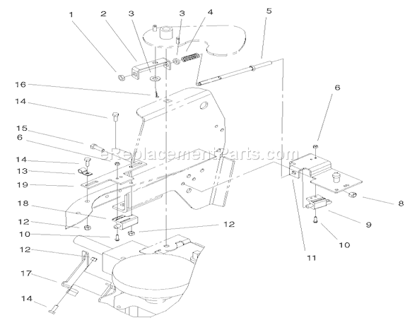 Toro 72050 (200000001-200999999)(2000) Lawn Tractor Cruise Control Assembly Diagram