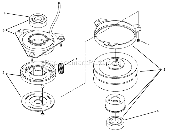 Toro 72062 (5900228-5999999)(1995) Lawn Tractor Clutch 92-6885 Diagram