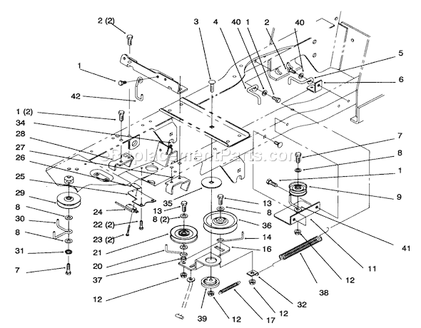 Toro 72063 (5900499-5999999)(1995) Lawn Tractor Gear Drive Components Diagram