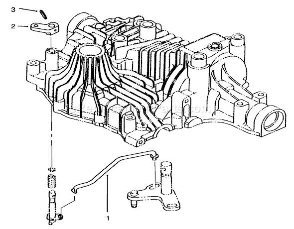 Toro 72063 (5900499-5999999)(1995) Lawn Tractor Bypass Return Diagram