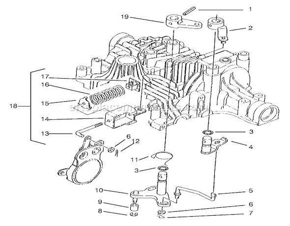 Toro 72064 (8900001-8900599)(1998) Lawn Tractor Brake Interlock Diagram