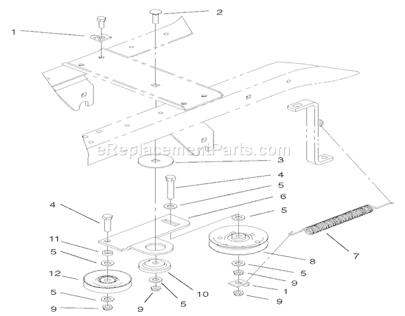 Toro 72072 (210000001-210999999)(2001) Lawn Tractor Hydro Drive Assembly Diagram