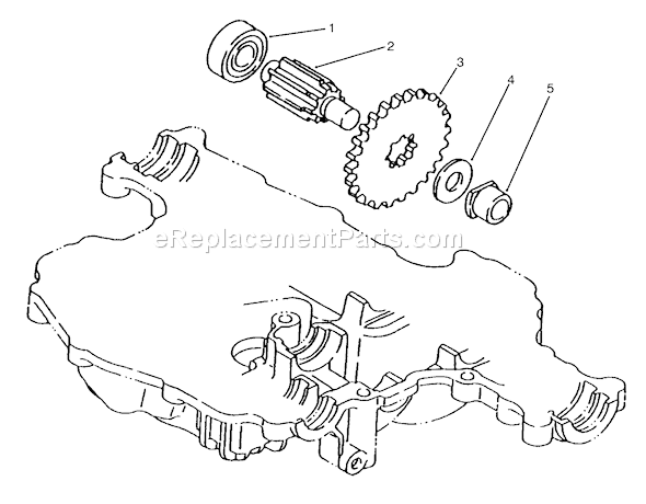 Toro 72084 (5900001-5999999)(1995) Lawn Tractor Final Pinion Tuff Torq Transmission K61 (toro) Diagram