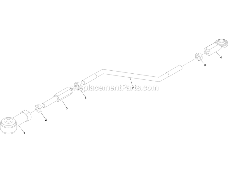 Toro 72096 (407110000-408851916) Z Master Professional 7500-D Series , With 96in Rear Discharge Riding Mower Rod Linkage Assembly Diagram