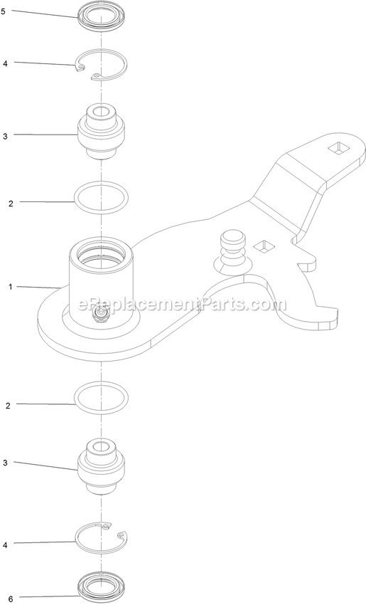 Toro 72096 (408851917-408863599) Z Master Professional 7500-D Series , With 96in Rear Discharge Riding Mower Idler Assembly 2 Diagram